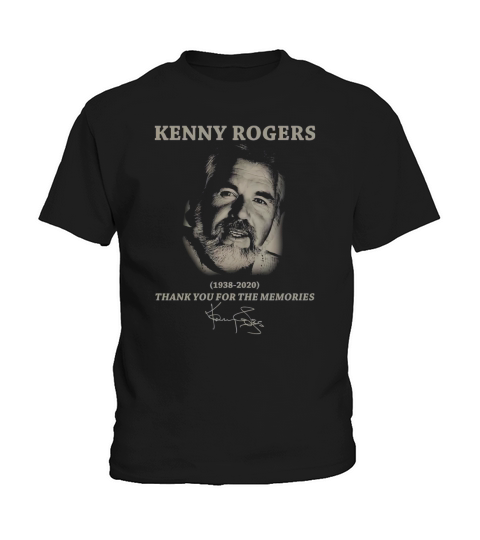Kenny Rogers Thank You For The Memories Signatures Kids T-Shirt