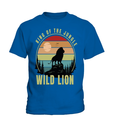 King of the jungle wild lion Kids T-Shirt