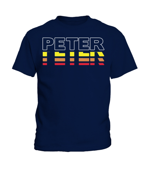 Peter First Name Funny Vintage Sunset Peter Kids T-Shirt