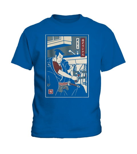 Plumber Samurai Kids T-Shirt