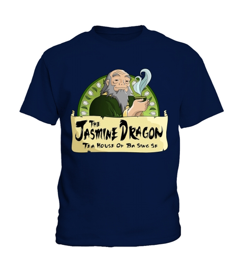 THE JASMINE DRAGON TEA HOUSE THE JASMINE DRAGON JASMINE DRAGON TEA GREEN TEA FIRE NATION EARTH EMPIRE Kids T-Shirt