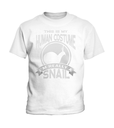 This Is My Human Costume Im Really a Snail Halloween shirt Kids T-Shirt
