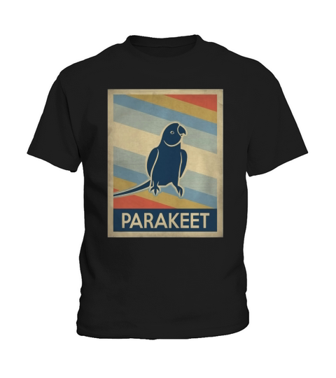 Vintage style Parakeet Tshirt Kids T-Shirt