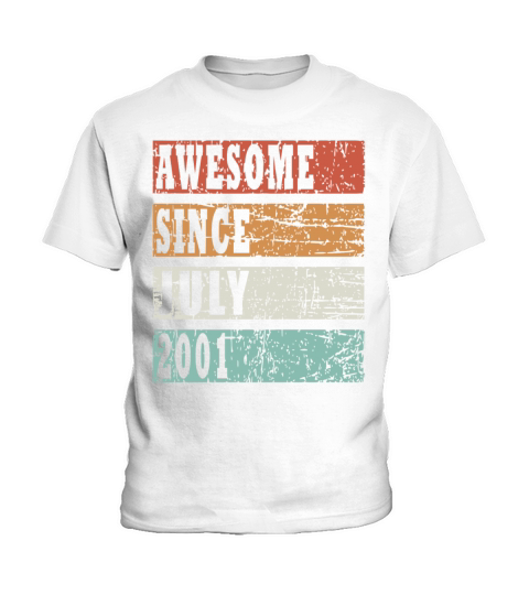 Year of construction 2001 July born gift idea Kids T-Shirt