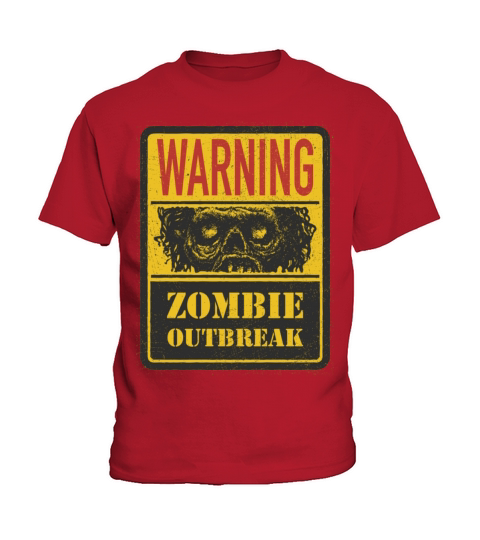 Zombie warning Kids T-Shirt