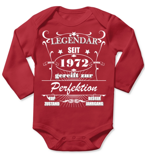 1972 Birthday Man 50 Years Decoration Funny 50s 50 Long Sleeve Baby One-Piece