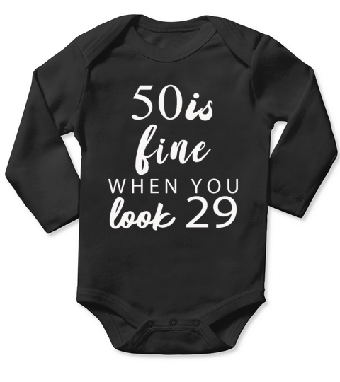 50th Birthday Long Sleeve Baby One-Piece