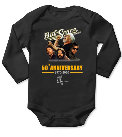 Bob Seger 50th Anniversary 1970-2020 Signature shirt Long Sleeve Baby One-Piece