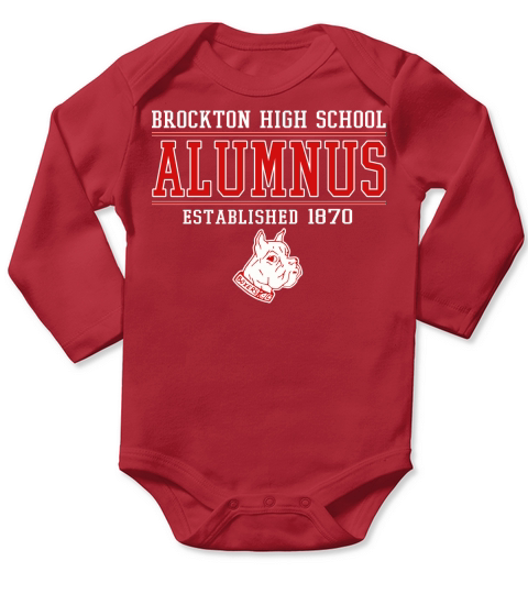 Brockton High School Alumnus Long Sleeve Baby One-Piece