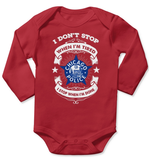 Chicago Police Department Long Sleeve Baby One-Piece
