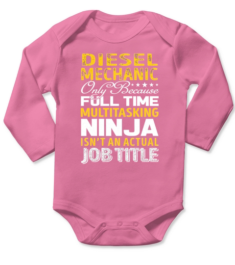 Diesel Mechanic is not an official job title Long Sleeve Baby One-Piece