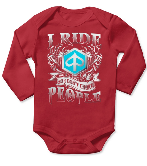 Dont Choke Piaggio Long Sleeve Baby One-Piece