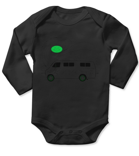 Feynman Diagrams  Richard Feynmans Van Long Sleeve Baby One-Piece