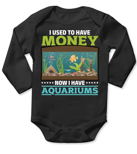 Fishkeeping Humorous Aquarium Fish Lover Long Sleeve Baby One-Piece