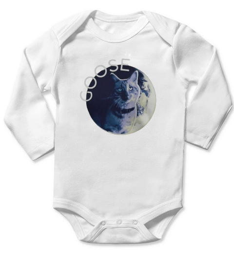 Flerken Goose in the moon Long Sleeve Baby One-Piece