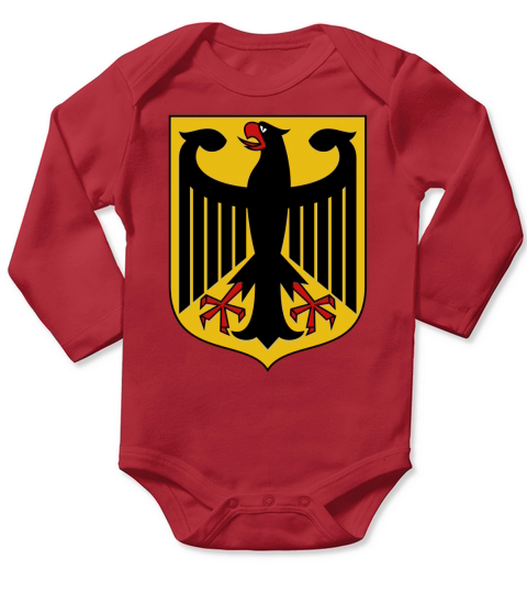 German Eagle Bundesadler Coat Of Arms T-Shirt Long Sleeve Baby One-Piece