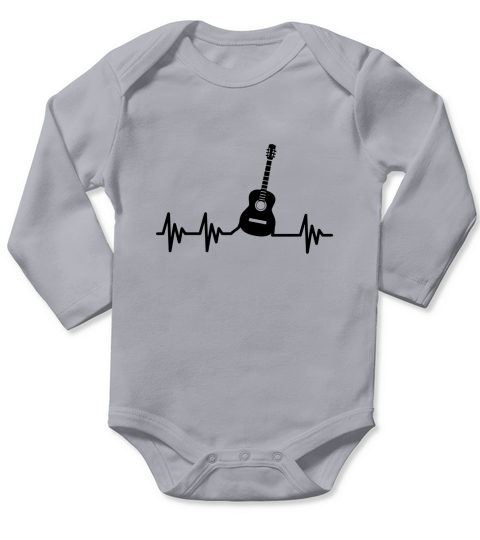 Guitar Guitarist Vintage Long Sleeve Baby One-Piece