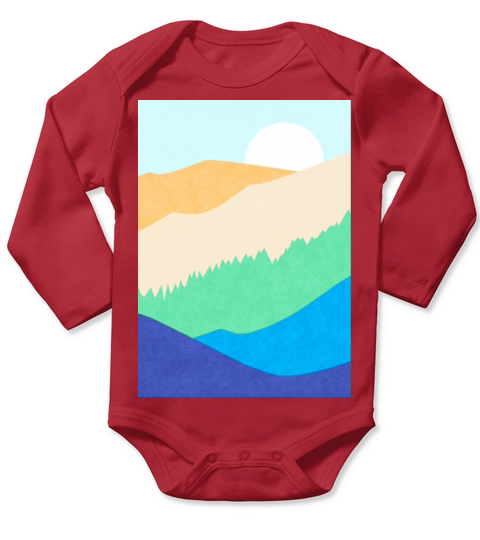 High Hills Long Sleeve Baby One-Piece