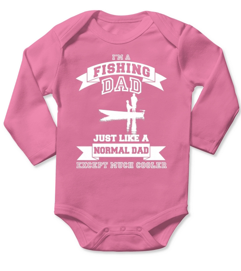 Im a fishing dad Long Sleeve Baby One-Piece