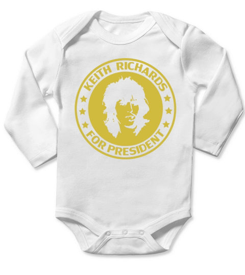 Keith Richards Tshirt Long Sleeve Baby One-Piece