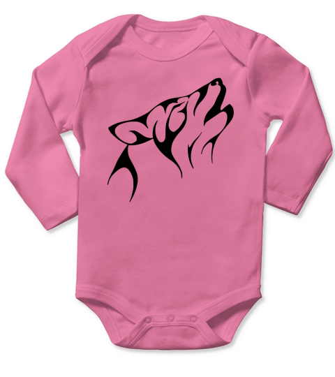 Loup tribal LIMTED EDITION Long Sleeve Baby One-Piece