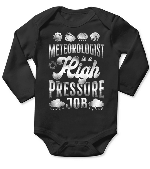 Meteorologist Weather Forecast Long Sleeve Baby One-Piece