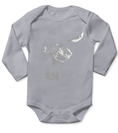 MINIATURE SCHNAUZER MOON LIMTED EDITION Long Sleeve Baby One-Piece