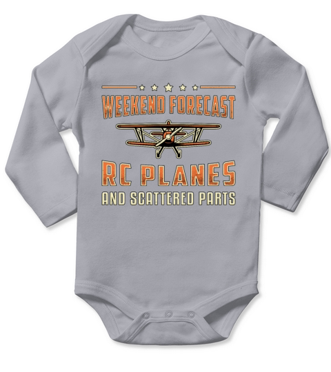 RC Plane Aircraft Pilot Weekend Forecast RC Planes Long Sleeve Baby One-Piece