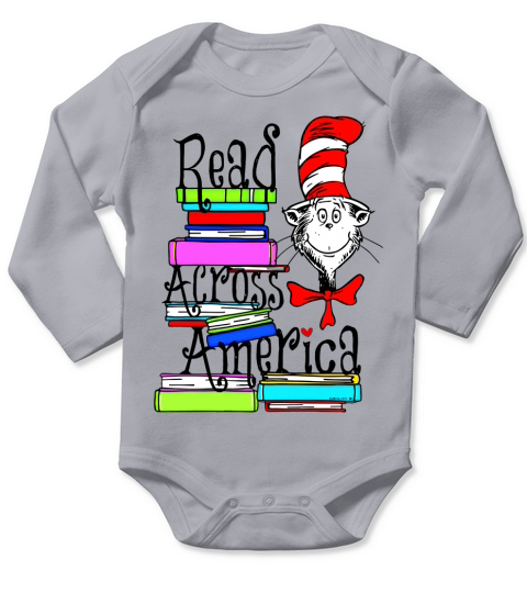 Read Across America Day  Dr. Seuss Long Sleeve Baby One-Piece