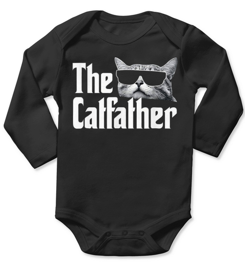 The Catfather Gift For Cat Daddy Long Sleeve Baby One-Piece