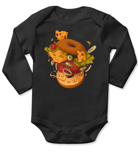This Cheeseburger Day Funny Long Sleeve Baby One-Piece