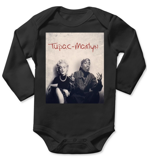 TuPac Marilyn Fans Long Sleeve Baby One-Piece