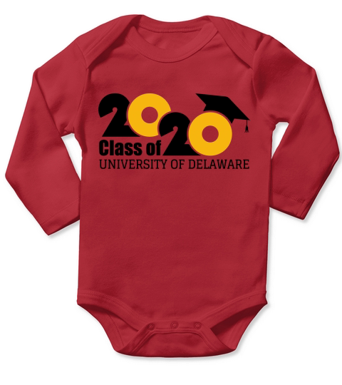 University of Delaware Class of Graduation 2020 Long Sleeve Baby One-Piece