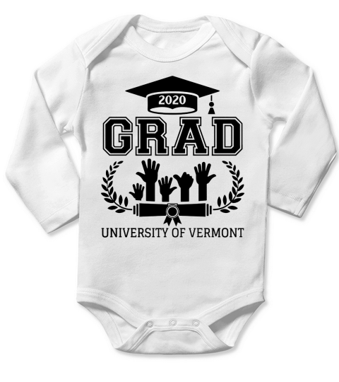 University School Graduation UNIVERSITY OF VERMONT Grad 2020 Long Sleeve Baby One-Piece