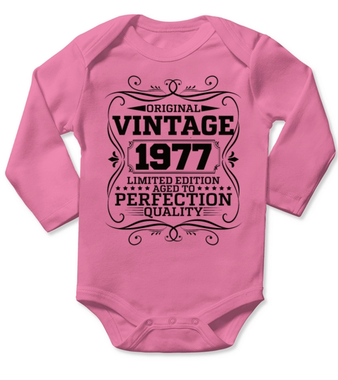 Vintage 1977 Original Limited Edition Long Sleeve Baby One-Piece