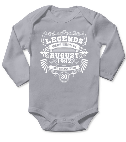 Vintage 1992 Birthday 30th Birthday Gifts Long Sleeve Baby One-Piece