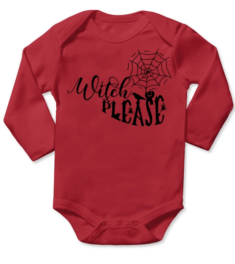 Witch Please Long Sleeve Baby One-Piece