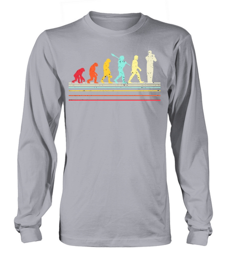 Funny Piccolo Shirt Retro Vintage Evolution Of Man Long sleeved Unisex