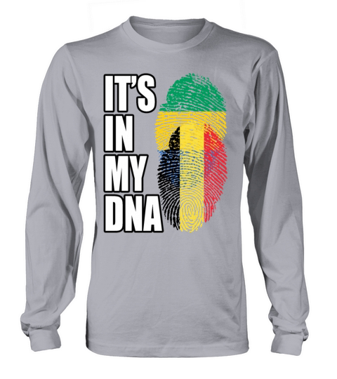 Gambian And Belgian Mix Heritage DNA Flag Long sleeved Unisex