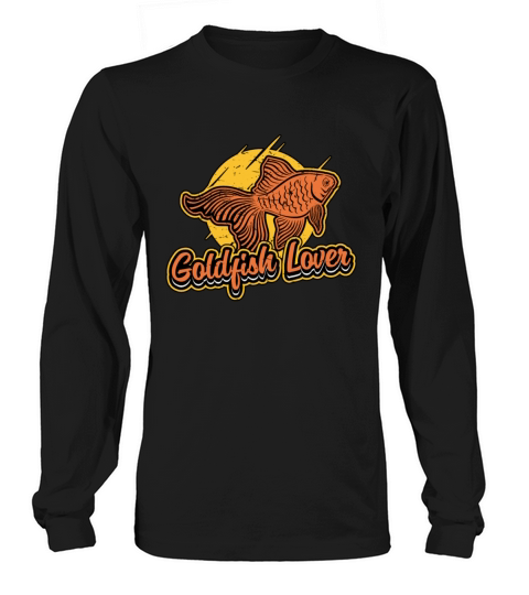 Goldfish Lover Aquarium Vintage Retro Animal Fish Long sleeved Unisex