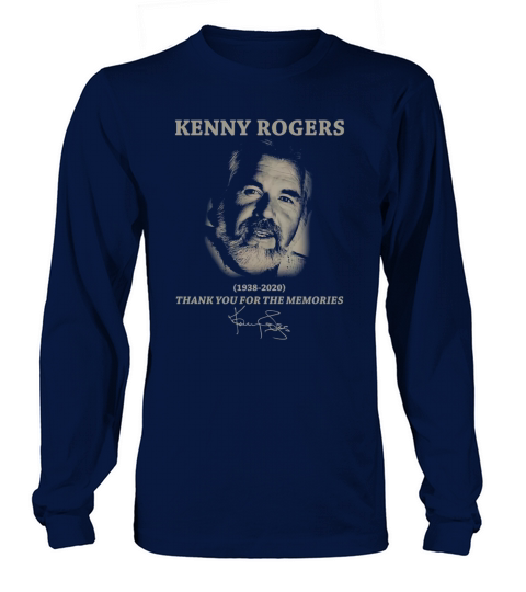 Kenny Rogers Thank You For The Memories Signatures Long sleeved Unisex