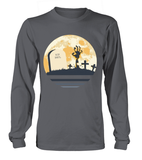 PAUL Grave Tombstone Halloween Zombie Spooky Long sleeved Unisex