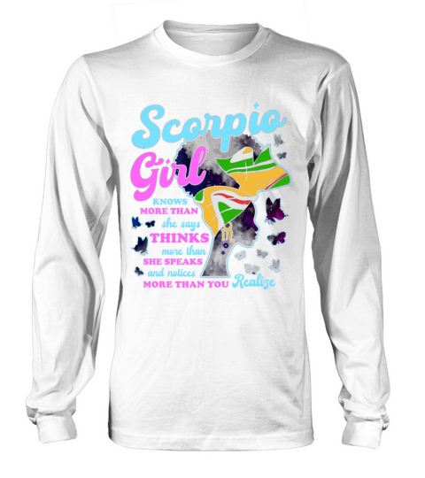 Scorpio Zodiac Proud Melanin Long sleeved Unisex