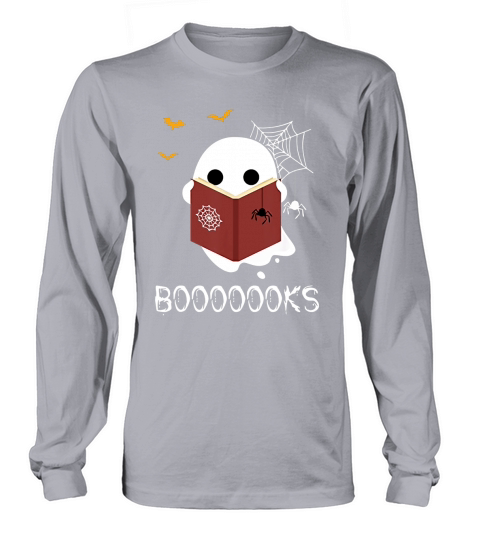 Top Booooooks Funny Boo Read Books Reading Halloween Long sleeved Unisex