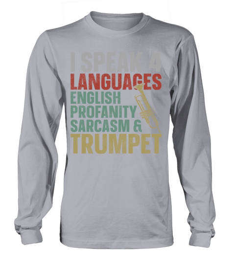 Trumpet Player Vintage Retro I Long sleeved Unisex