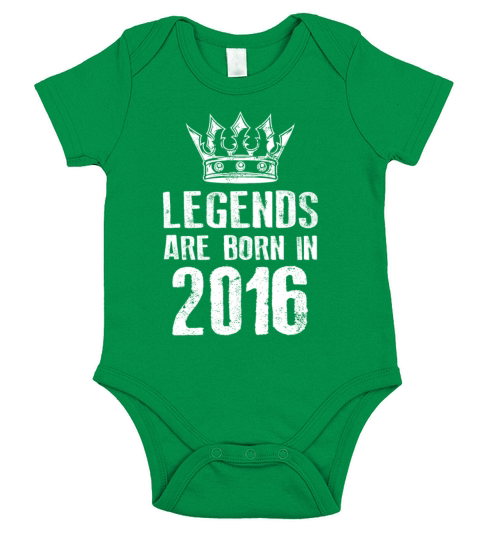 2016 legends born in Short Sleeve Baby One-Piece