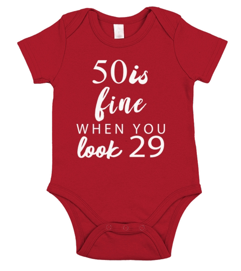 50th Birthday Short Sleeve Baby One-Piece