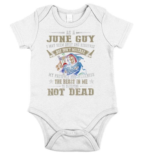 As a June Guy dont mistake my patience for weakness Short Sleeve Baby One-Piece