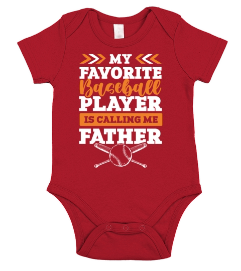 baseball father Short Sleeve Baby One-Piece