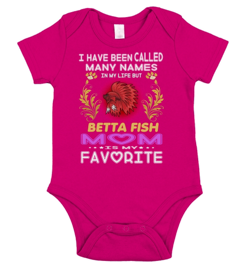 BETTA FISH Mom Is My Favorite Short Sleeve Baby One-Piece